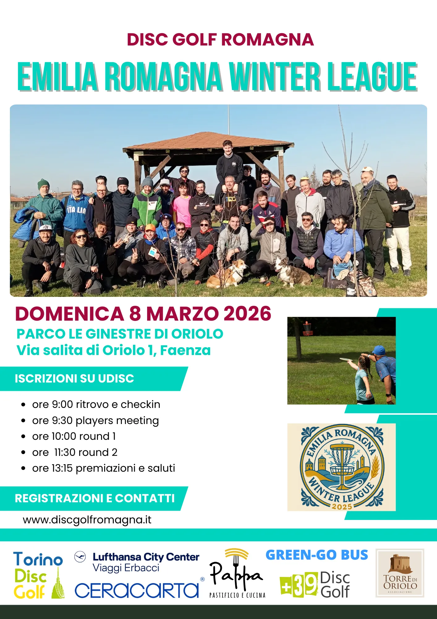 locandina inaugurazione disc golf park