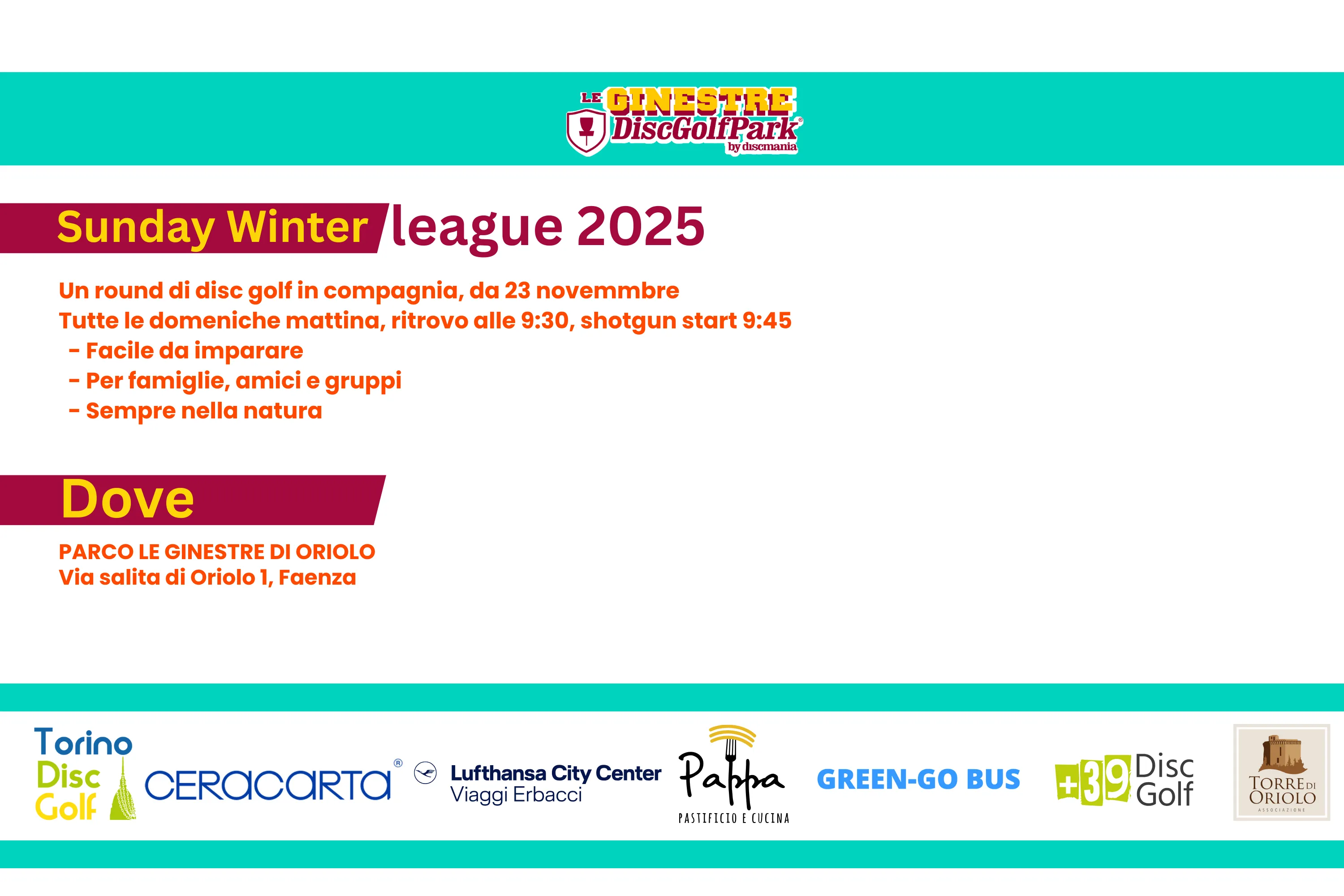 Sunday Winter League Ginestre 2025